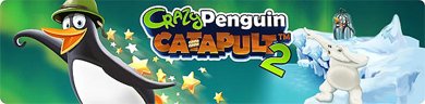 بازی سرگرم کننده ی Crazy Penguin Catapult 2